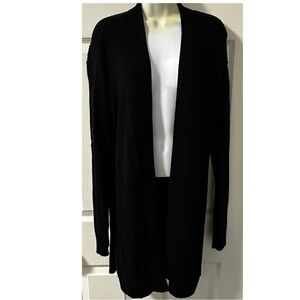 Banana Republic Black open front long cardigan size large